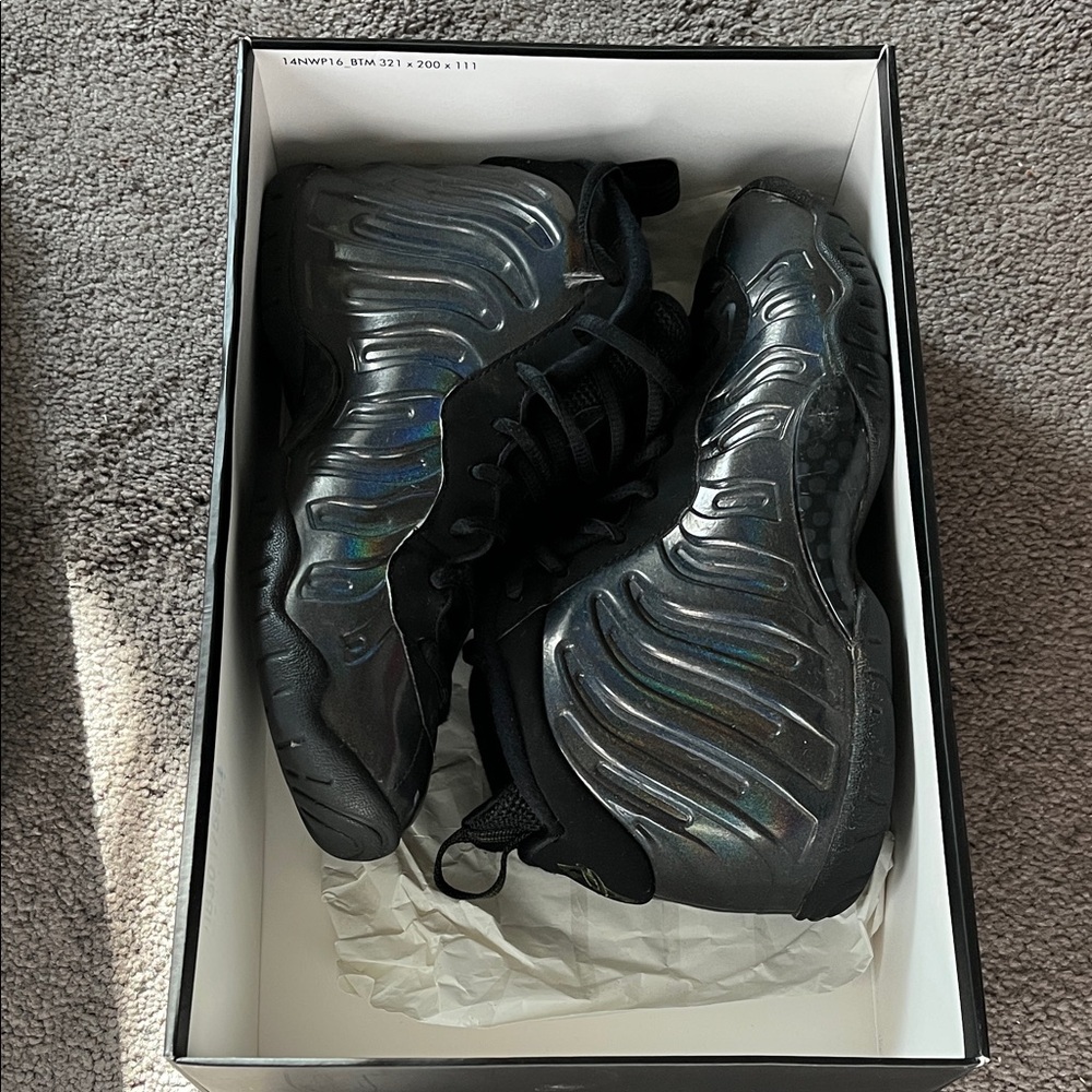 Nike Black and Iridescent Sneakers